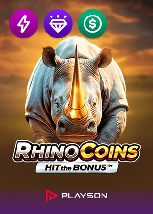 Rhino Coins Hit the Bonus gokkast van Playson